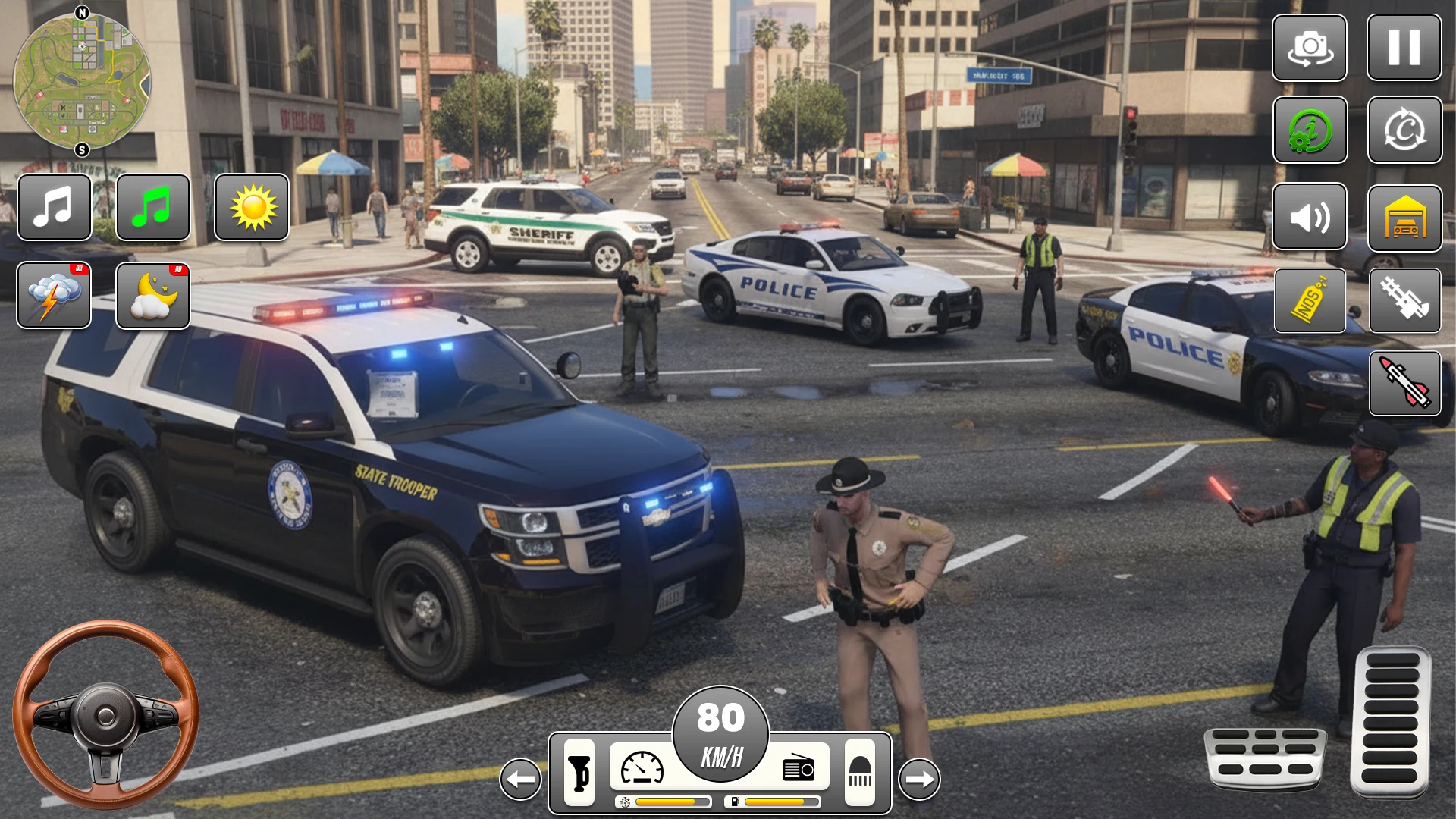 Police Car Chase Simulator 3D screenshot